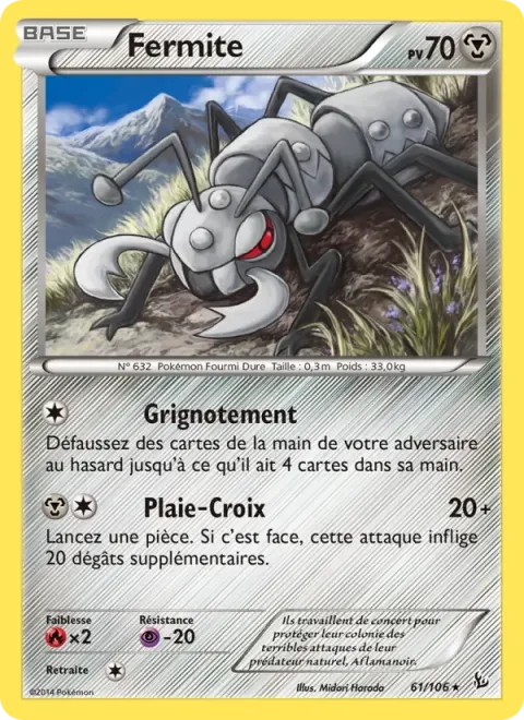Carte Pokémon Fermite 061/106, extension Étincelles