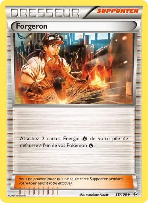 Carte Pokémon Forgeron 088/106, extension Étincelles