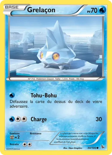 Carte Pokémon Grelaçon 030/106, extension Étincelles