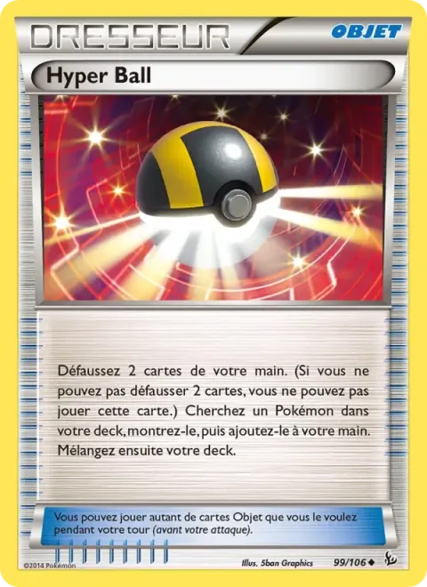 Carte Pokémon Hyper Ball 099/106, extension Étincelles