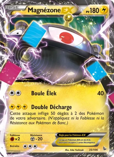 Carte Pokémon Magnézone EX 035/106, extension Étincelles