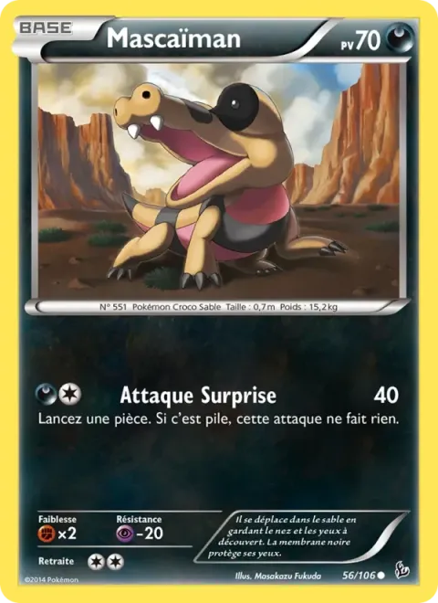 Carte Pokémon Mascaïman 056/106, extension Étincelles