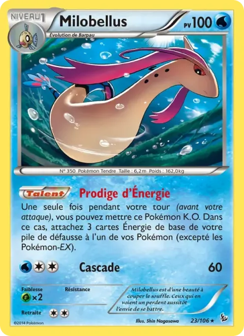 Carte Pokémon Milobellus 023/106, extension Étincelles