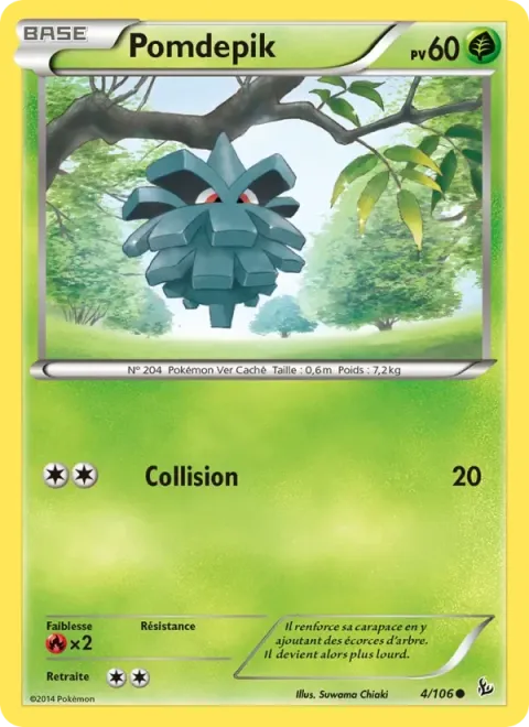 Carte Pokémon Pomdepik 004/106, extension Étincelles