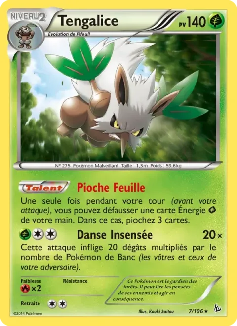 Carte Pokémon Tengalice 007/106, extension Étincelles