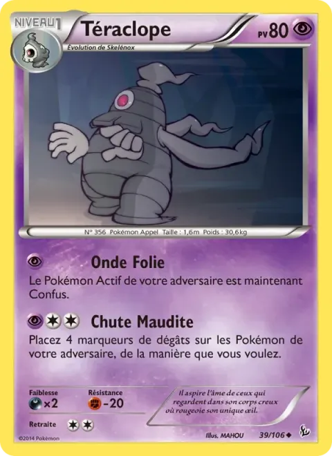 Carte Pokémon Téraclope 039/106, extension Étincelles