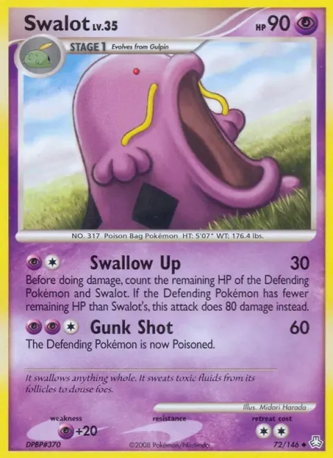 Carte Pokémon Avaltout 072/146, extension Éveil des Légendes