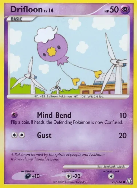 Carte Pokémon Baudrive 092/146, extension Éveil des Légendes