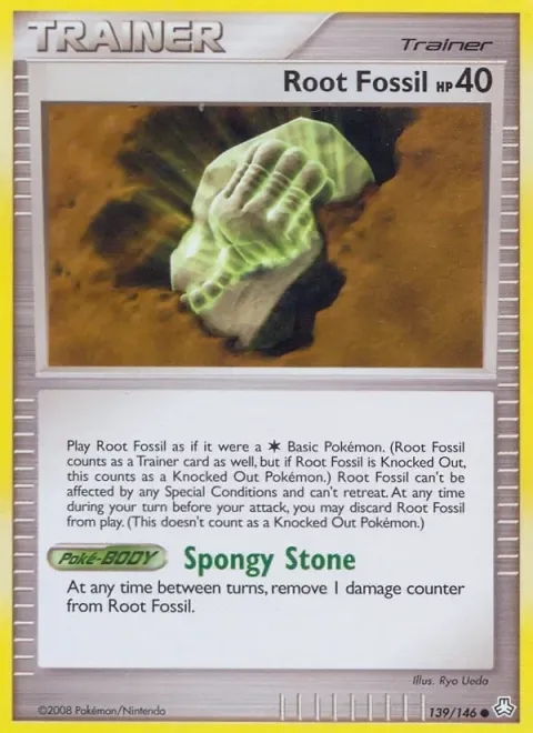 Carte Pokémon Fossile racine 139/146, extension Éveil des Légendes