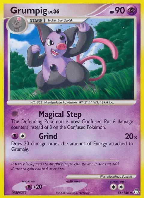 Carte Pokémon Groret 056/146, extension Éveil des Légendes