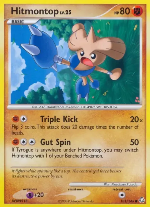 Carte Pokémon Kapoera 101/146, extension Éveil des Légendes