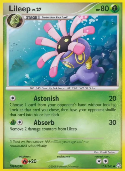 Carte Pokémon Lilia 105/146, extension Éveil des Légendes