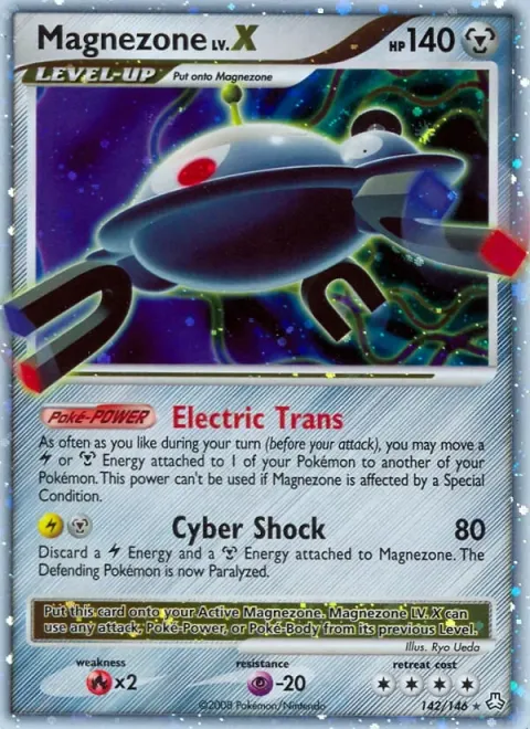 Carte Pokémon Magnézone 142/146, extension Éveil des Légendes