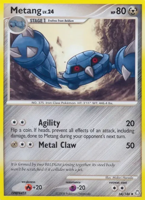 Carte Pokémon Métang 064/146, extension Éveil des Légendes