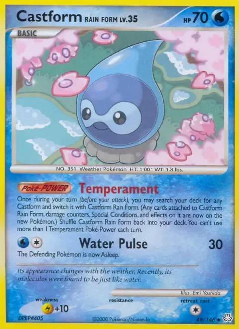 Carte Pokémon Morpheo Pluie 049/146, extension Éveil des Légendes