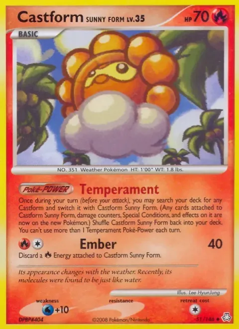 Carte Pokémon Morpheo Soleil 051/146, extension Éveil des Légendes