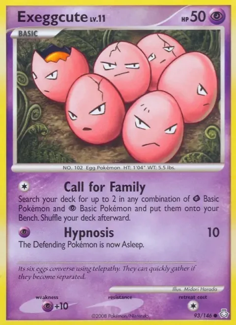 Carte Pokémon Noeunoeuf 093/146, extension Éveil des Légendes