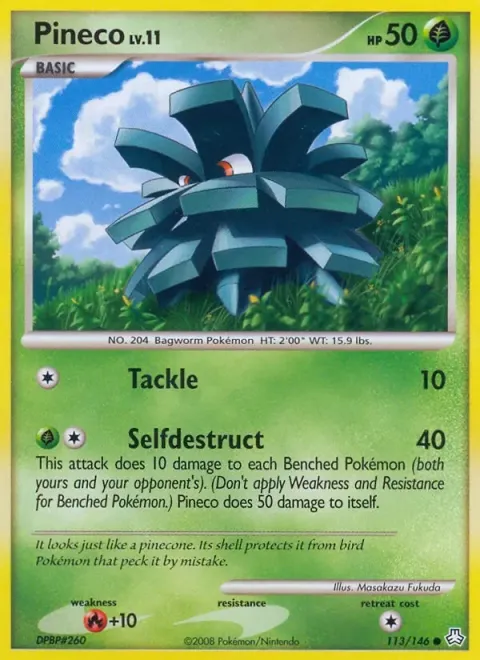 Carte Pokémon Pomdepik 113/146, extension Éveil des Légendes