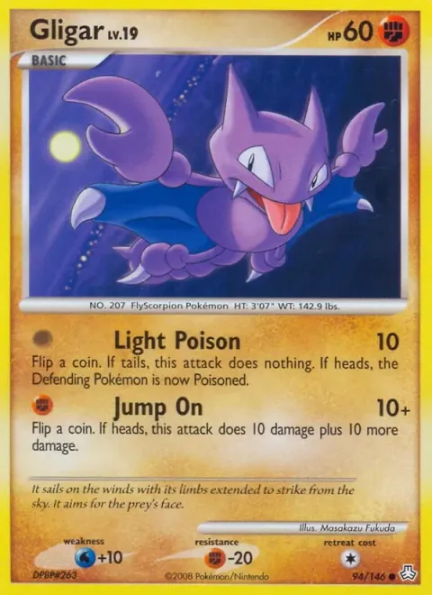 Carte Pokémon Scorplane 094/146, extension Éveil des Légendes