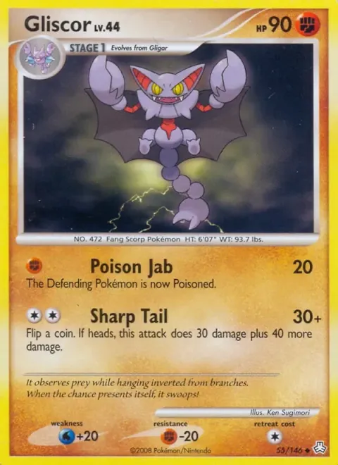 Carte Pokémon Scorvol 055/146, extension Éveil des Légendes