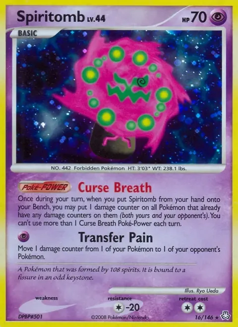 Carte Pokémon Spiritomb 016/146, extension Éveil des Légendes