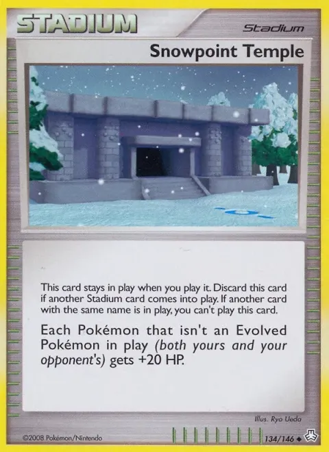 Carte Pokémon Temple Frimapic 134/146, extension Éveil des Légendes