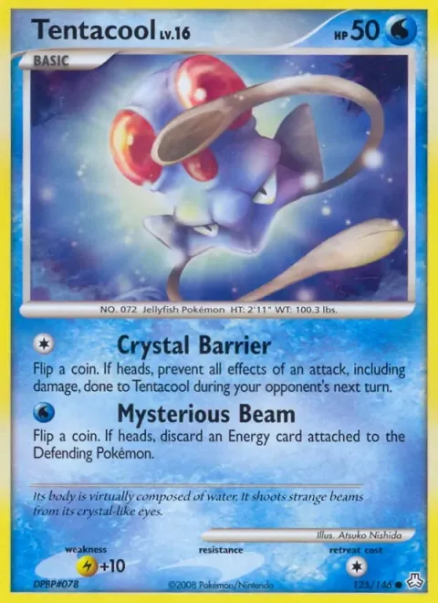 Carte Pokémon Tentacool 125/146, extension Éveil des Légendes