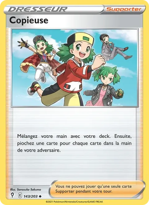 Carte Pokémon Copieuse 143/203, extension Évolution Céleste