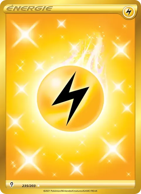 Carte Pokémon Énergie Electrik 235/203, extension Évolution Céleste