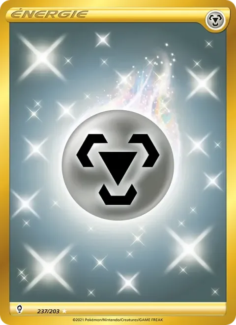 Carte Pokémon Énergie Métal 237/203, extension Évolution Céleste