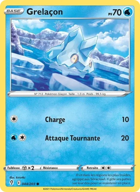 Carte Pokémon Grelaçon 044/203, extension Évolution Céleste