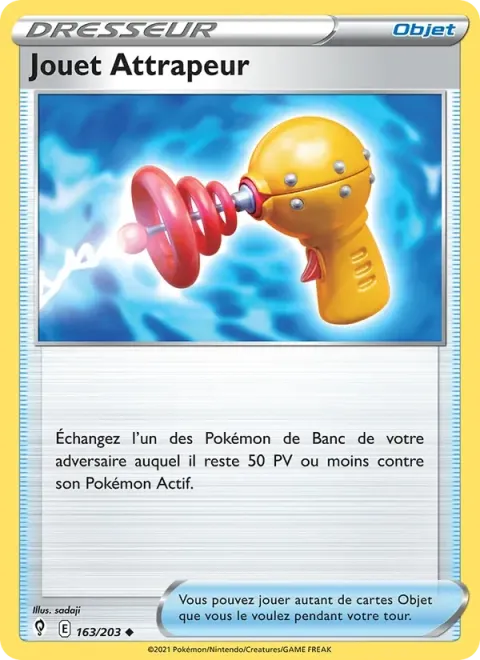 Carte Pokémon Jouet Attrapeur 163/203, extension Évolution Céleste