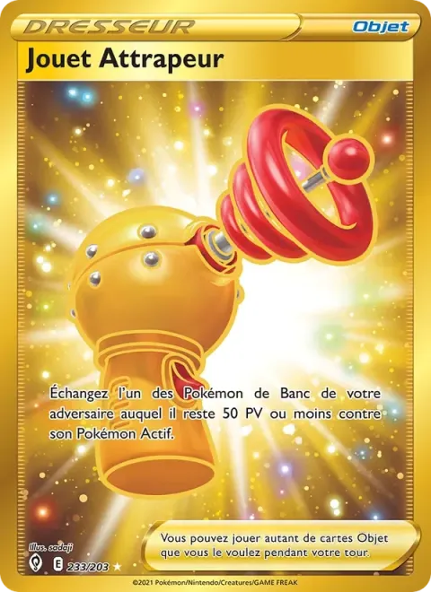 Carte Pokémon Jouet Attrapeur 233/203, extension Évolution Céleste