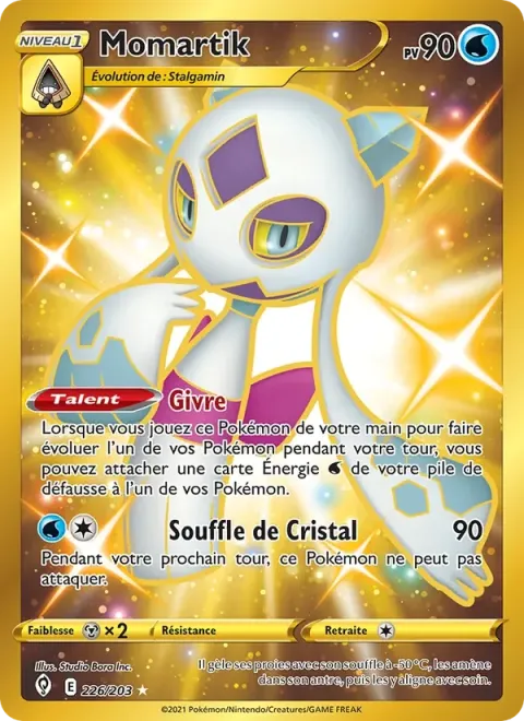 Carte Pokémon Momartik 226/203, extension Évolution Céleste