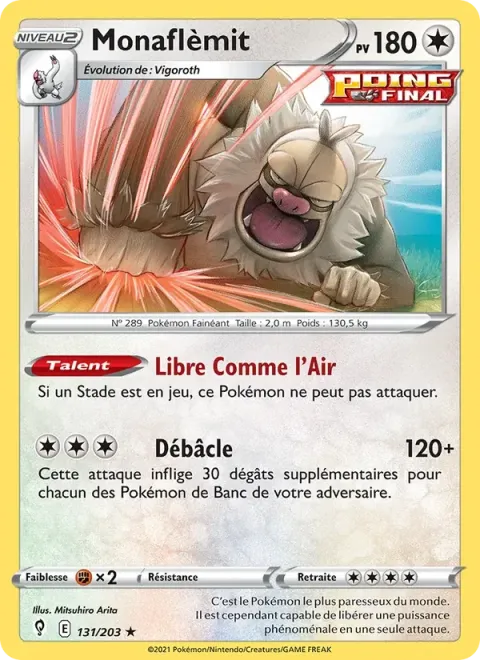 Carte Pokémon Monaflèmit 131/203, extension Évolution Céleste
