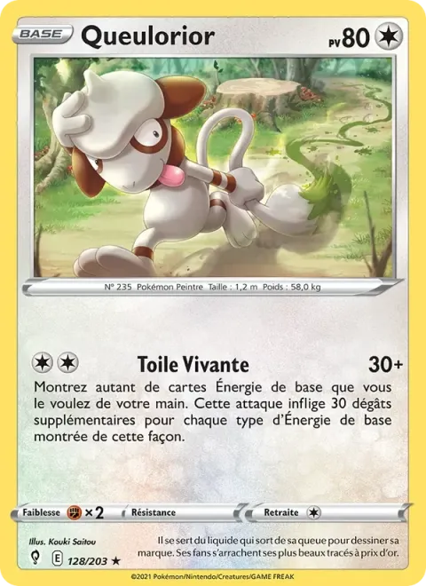 Carte Pokémon Queulorior 128/203, extension Évolution Céleste