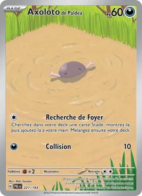 Carte Pokémon Axoloto de Paldea 221/193, extension Évolutions à Paldea