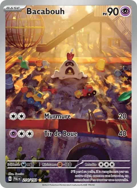 Carte Pokémon Bacabouh 214/193, extension Évolutions à Paldea
