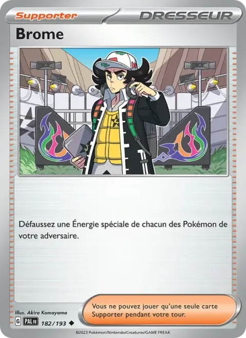 Carte Pokémon Brome 182/193, extension Évolutions à Paldea
