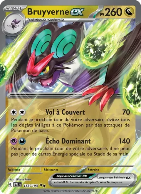 Carte Pokémon Bruyverne-ex 153/193, extension Évolutions à Paldea