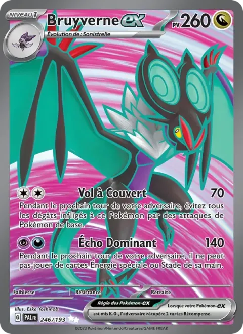 Carte Pokémon Bruyverne-ex 246/193, extension Évolutions à Paldea