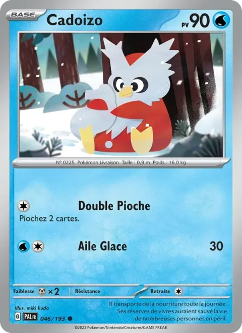 Carte Pokémon Cadoizo 046/193, extension Évolutions à Paldea