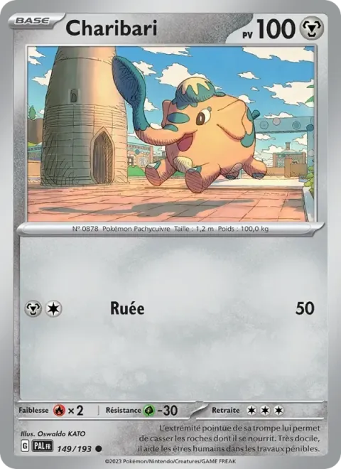 Carte Pokémon Charibari 149/193, extension Évolutions à Paldea