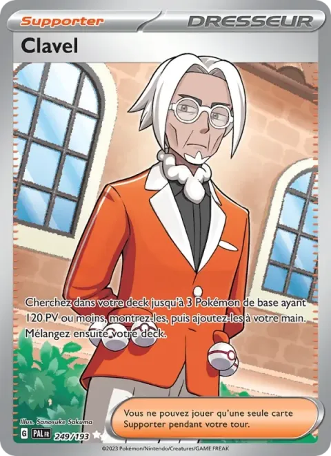 Carte Pokémon Clavel 249/193, extension Évolutions à Paldea