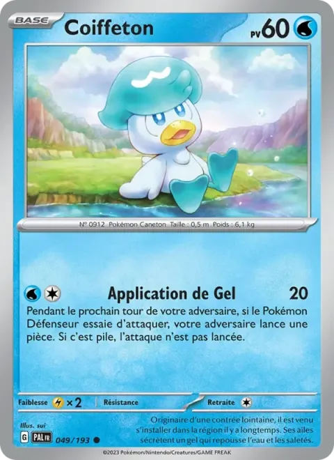 Carte Pokémon Coiffeton 049/193, extension Évolutions à Paldea