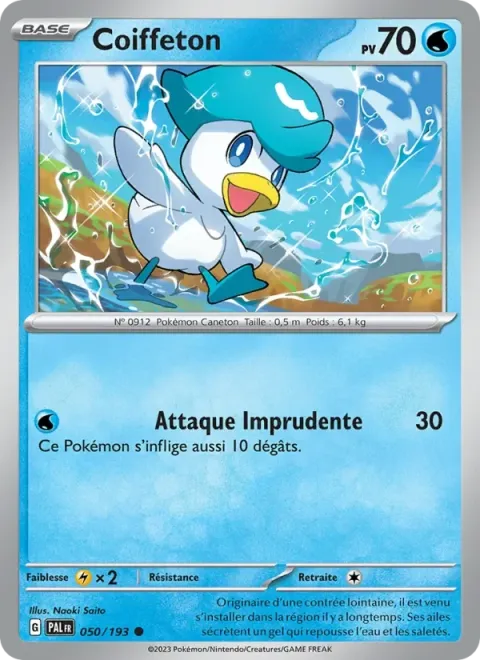 Carte Pokémon Coiffeton 050/193, extension Évolutions à Paldea