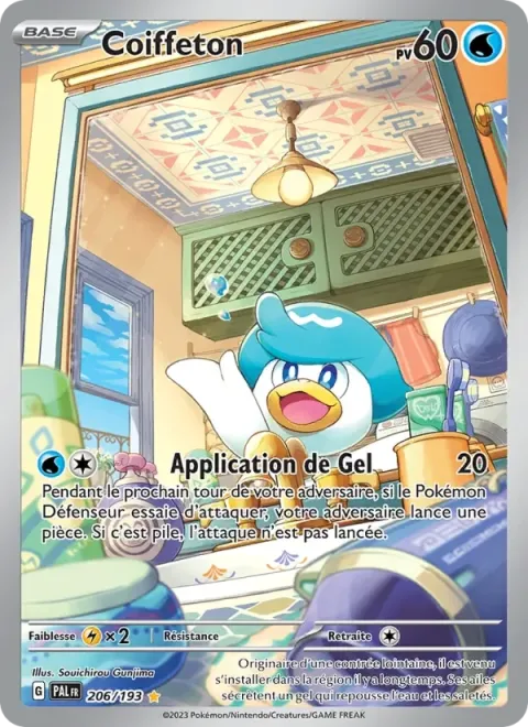 Carte Pokémon Coiffeton 206/193, extension Évolutions à Paldea