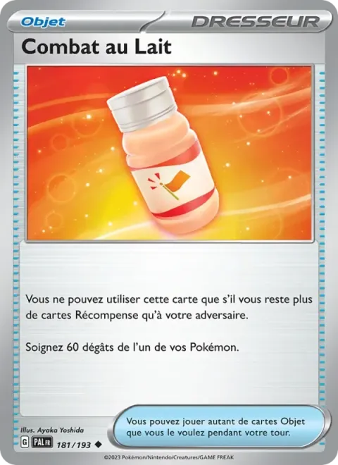 Carte Pokémon Combat au Lait 181/193, extension Évolutions à Paldea