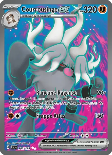 Carte Pokémon Courrousinge-ex 242/193, extension Évolutions à Paldea