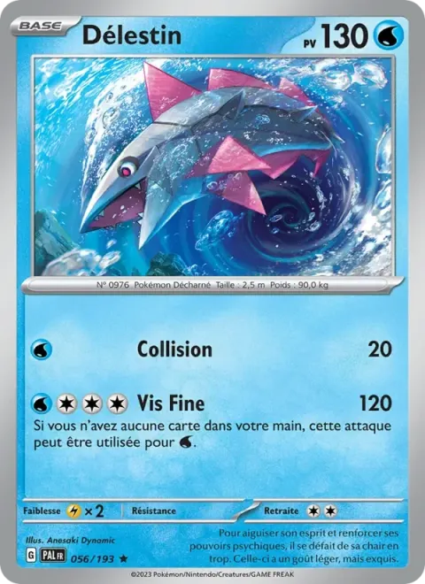 Carte Pokémon Délestin 056/193, extension Évolutions à Paldea